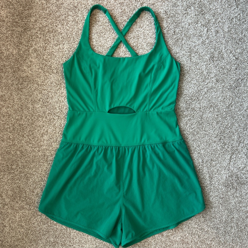 Green Shorts Romper Women’s Size L